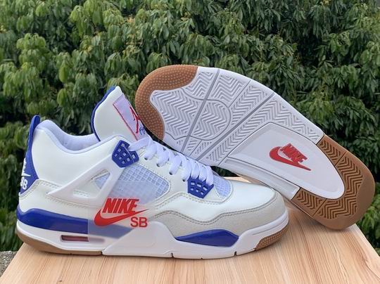 (image for) Nike SB x Air Jordan 4 Sapphire Blue Men's Shoes White Grey-65
